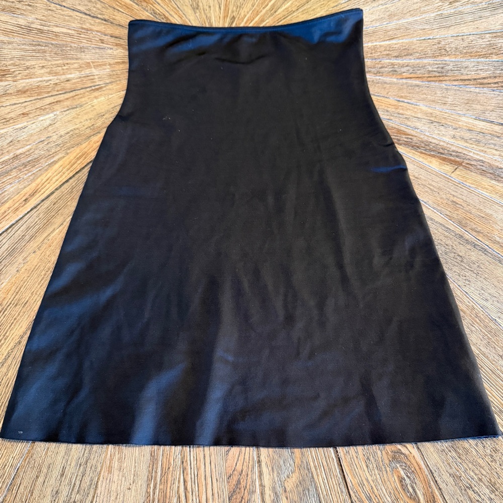 Spanx black shapewear slip size small slimming smoothing skirt